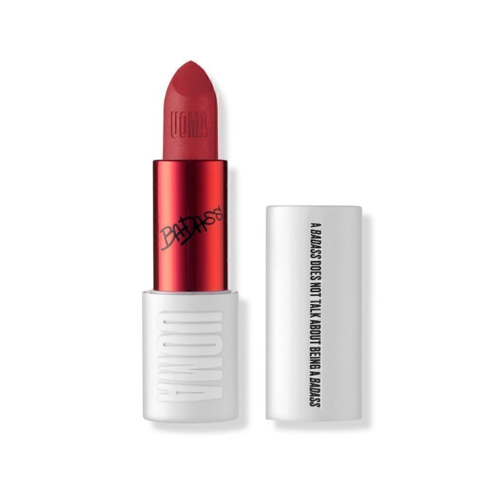 NIB UOMA Beauty Badass Icon Concentrated Matte Lipstick in Diana - Brick Red